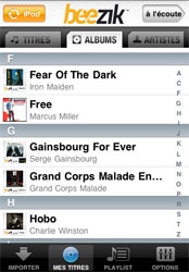 Beezik : téléchargez gratuitement de la musique sur l'iPhone Beezik : téléchargez gratuitement de la musique sur l'iPhone